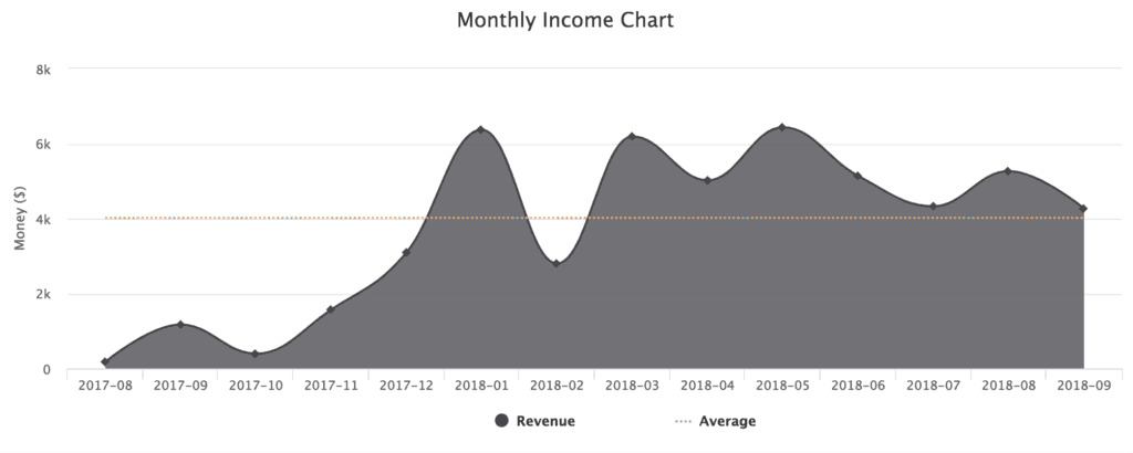 Codeable Review: Income Chart Year One