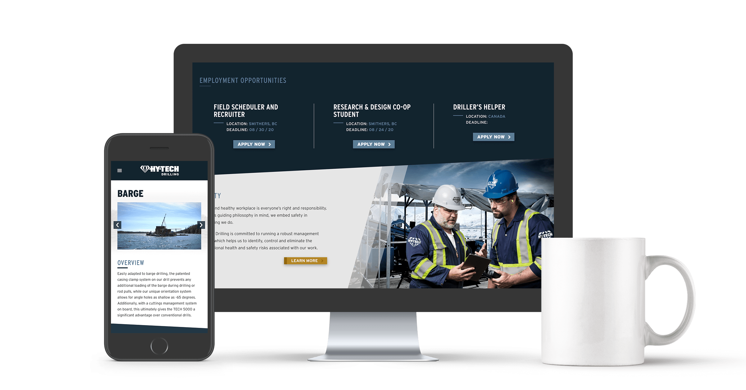 HY-TECH Drilling Mobile Website