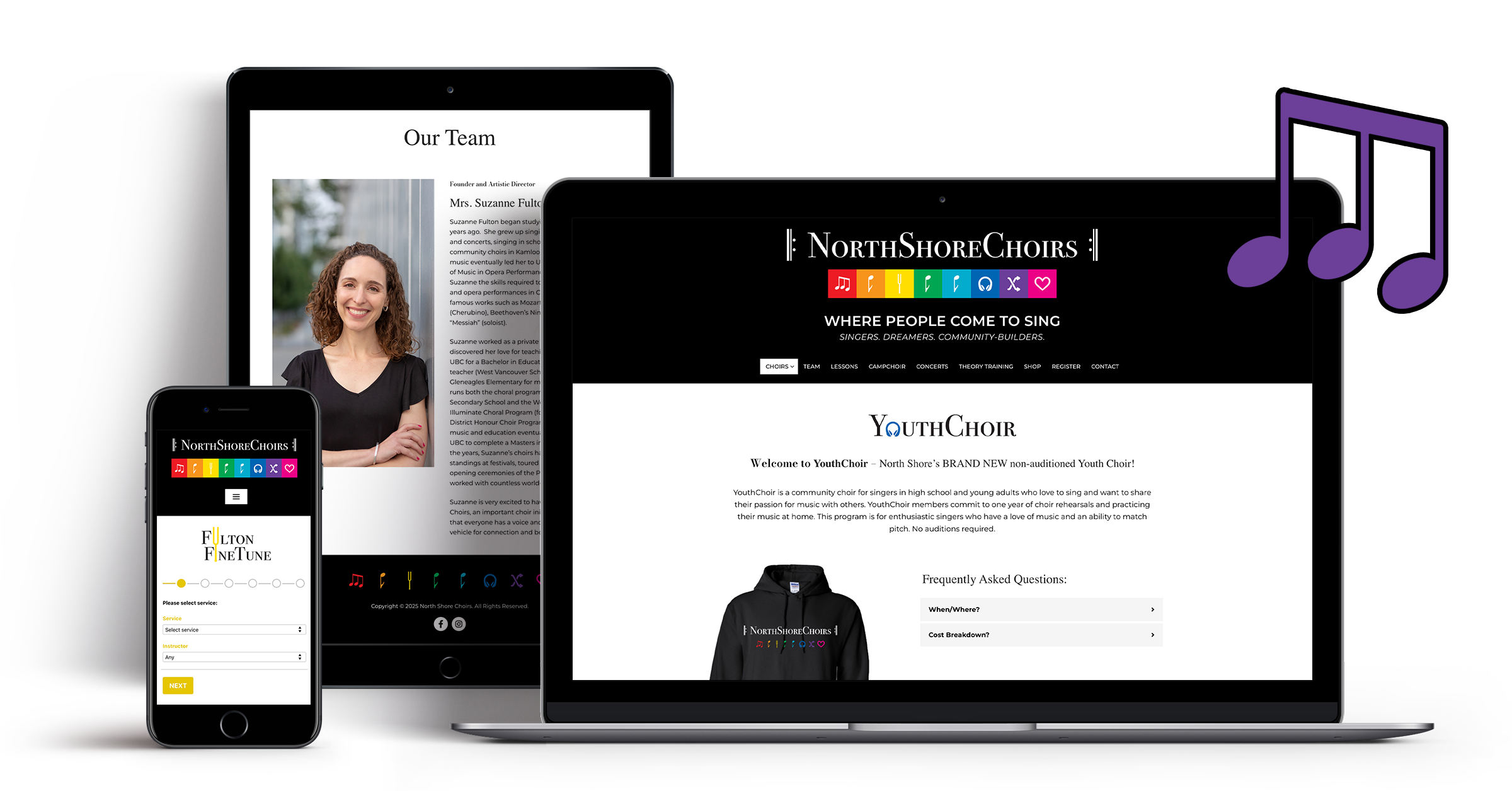 North Shore Choirs Website