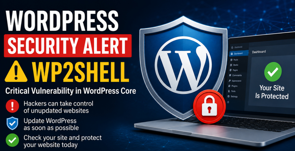 WordPress security alert and update guide